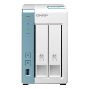 QNAP TS-231K serwer danych NAS Tower Annapurna Labs Alpine AL-214 1 GB DDR3 0 TB QNAP QTS Turkusowy, Biały