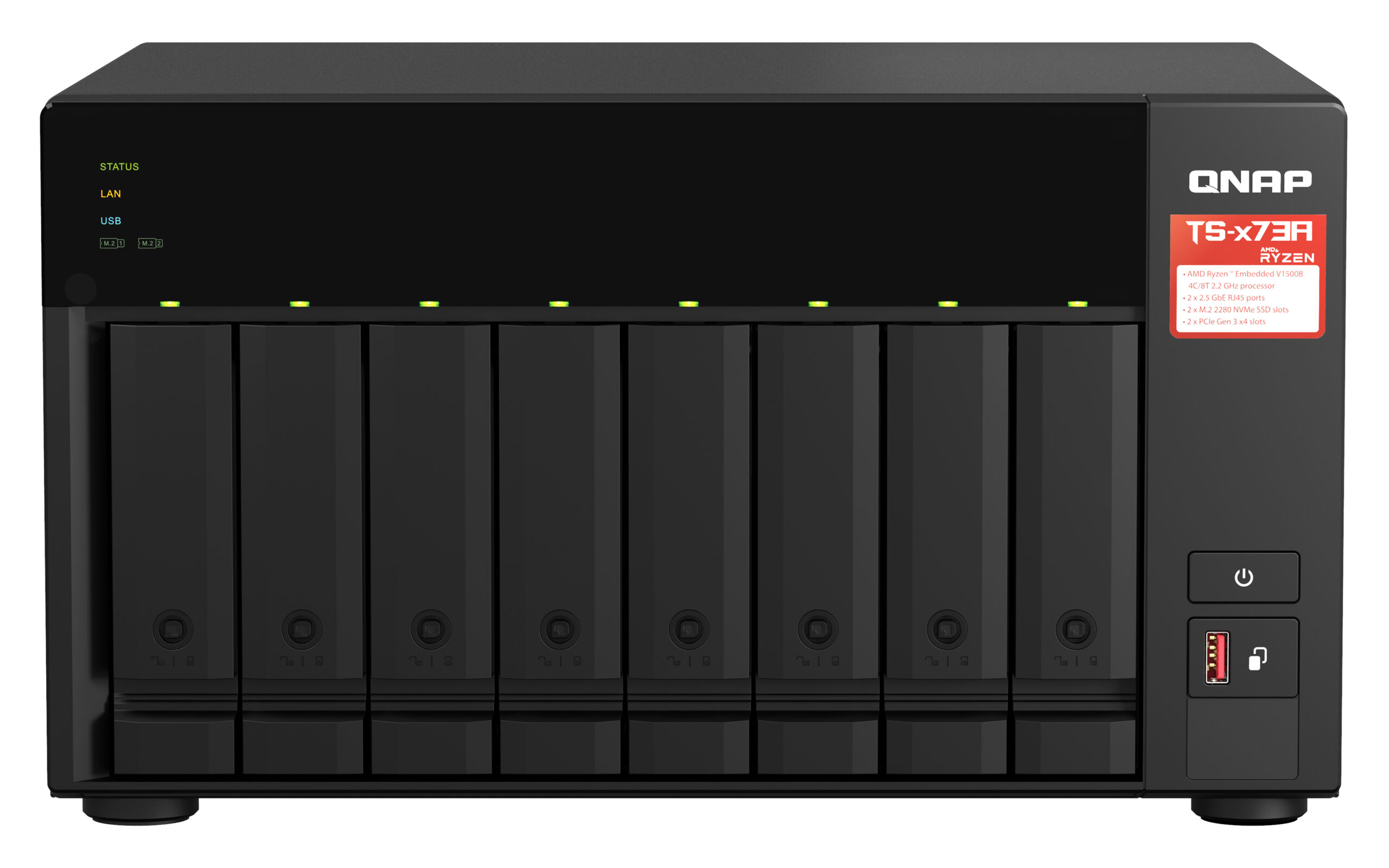 QNAP TS-873A-8G - Serwer NAS typu Tower z procesorem AMD Ryzen