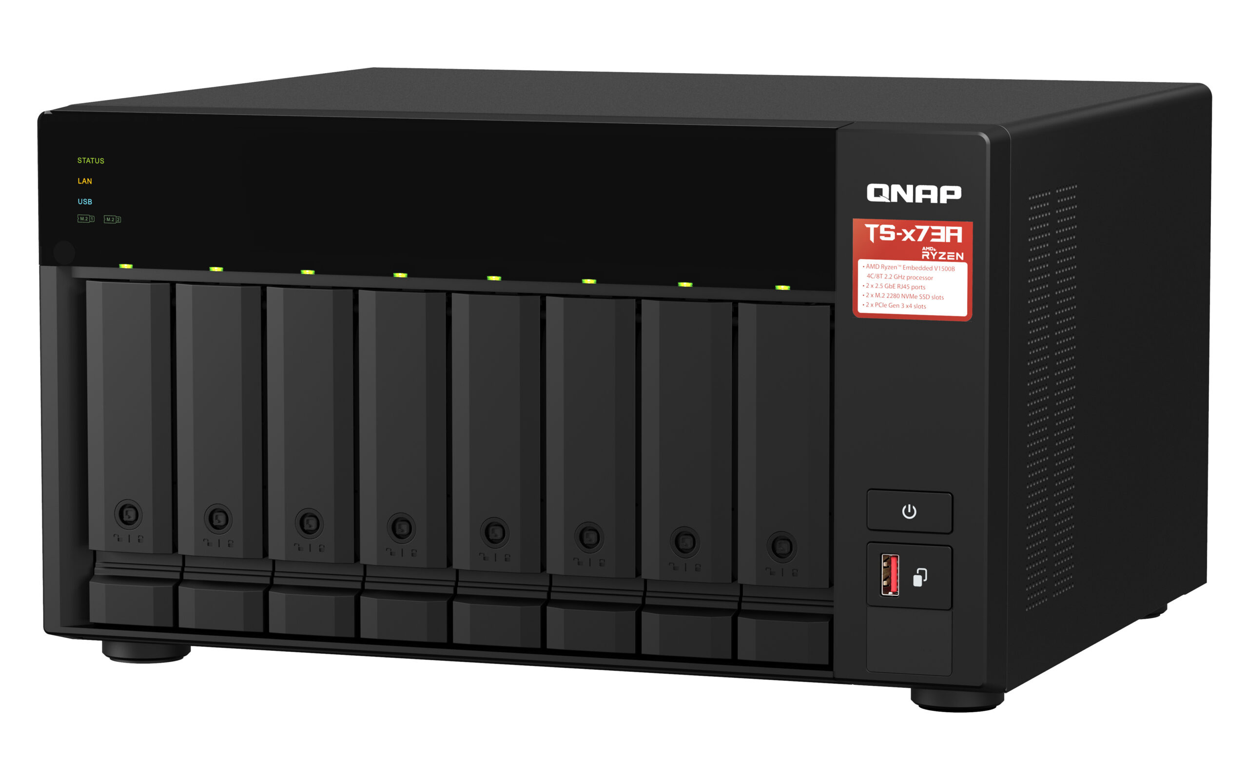QNAP TS-873A-8G - Serwer NAS typu Tower z procesorem AMD Ryzen - obrazek 5