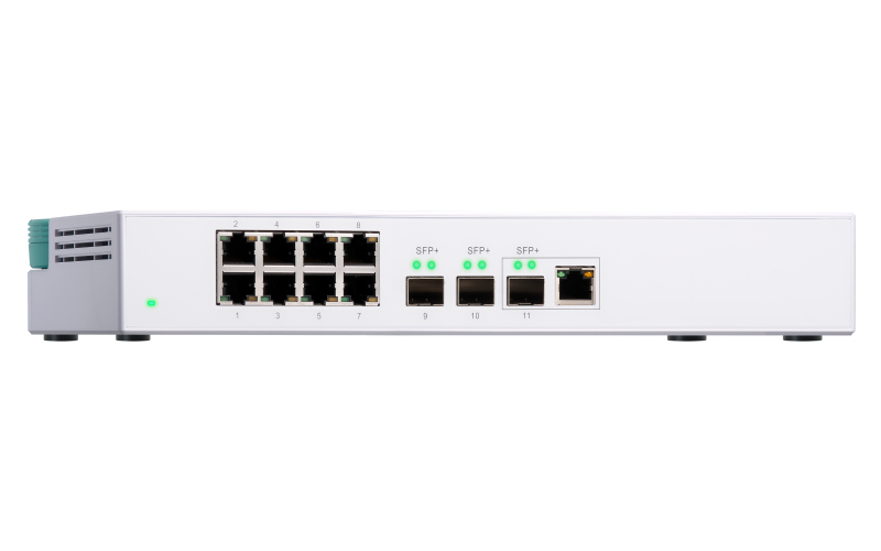 QNAP QSW-308-1C - Niezarządzalny przełącznik sieciowy 10GbE SFP+ i Gigabit Ethernet - obrazek 4