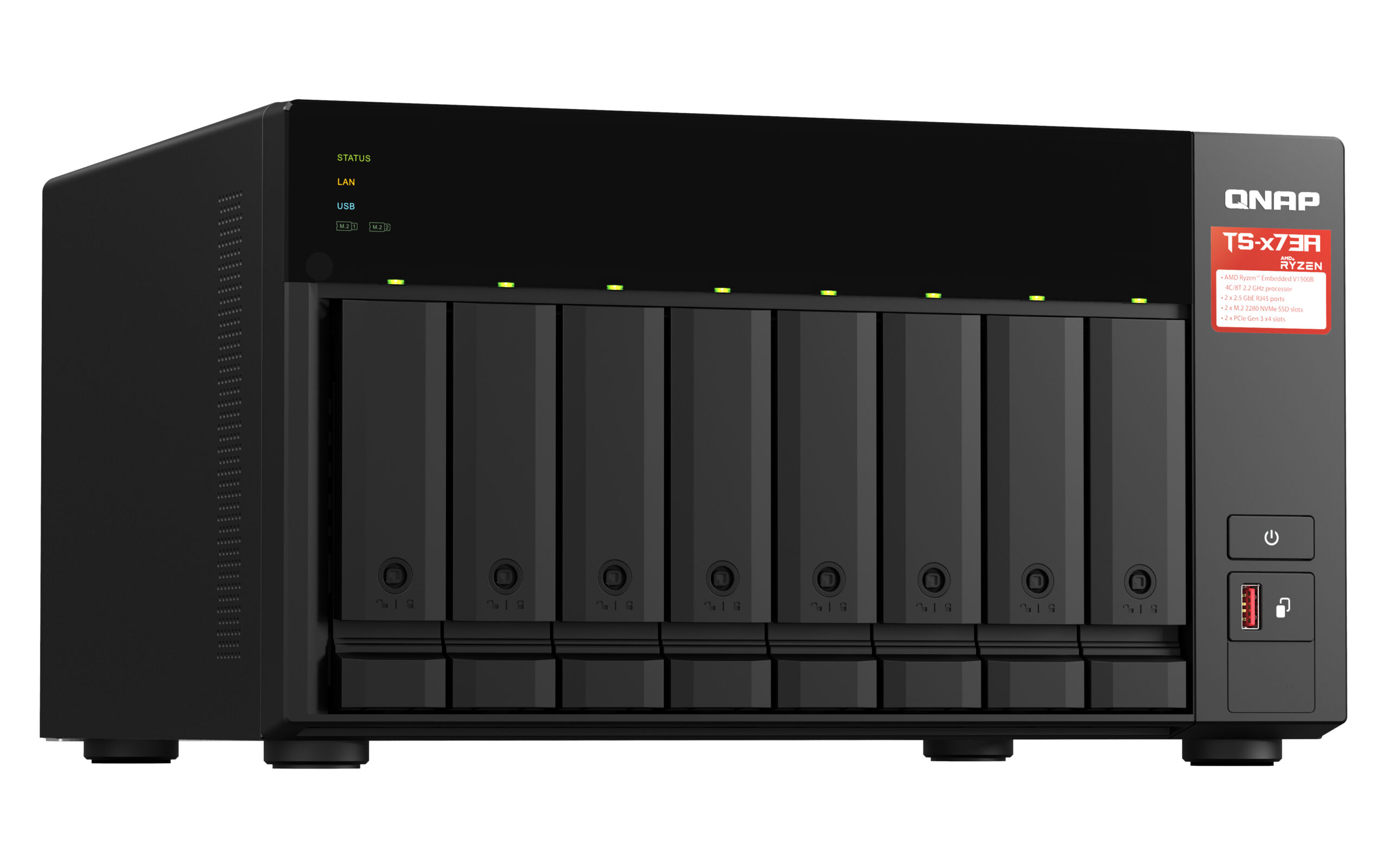 QNAP TS-873A-8G - Serwer NAS typu Tower z procesorem AMD Ryzen - obrazek 4