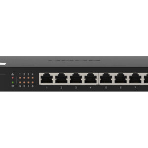 QNAP QSW-1108-8T przełącznik sieciowy Nie zarządzany 2.5G Ethernet (100/1000/2500) Czarny