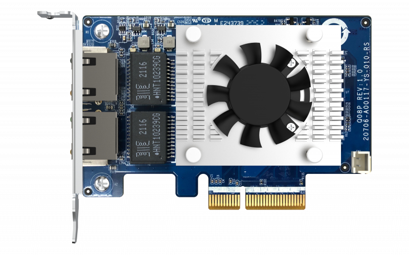 QNAP QXG-10G2TB - Dwuportowa karta sieciowa 10GbE