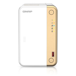 QNAP TS-262 NAS Tower Intel® Celeron® N4505 4 GB 0 TB QNAP QTS Złoto, Biały
