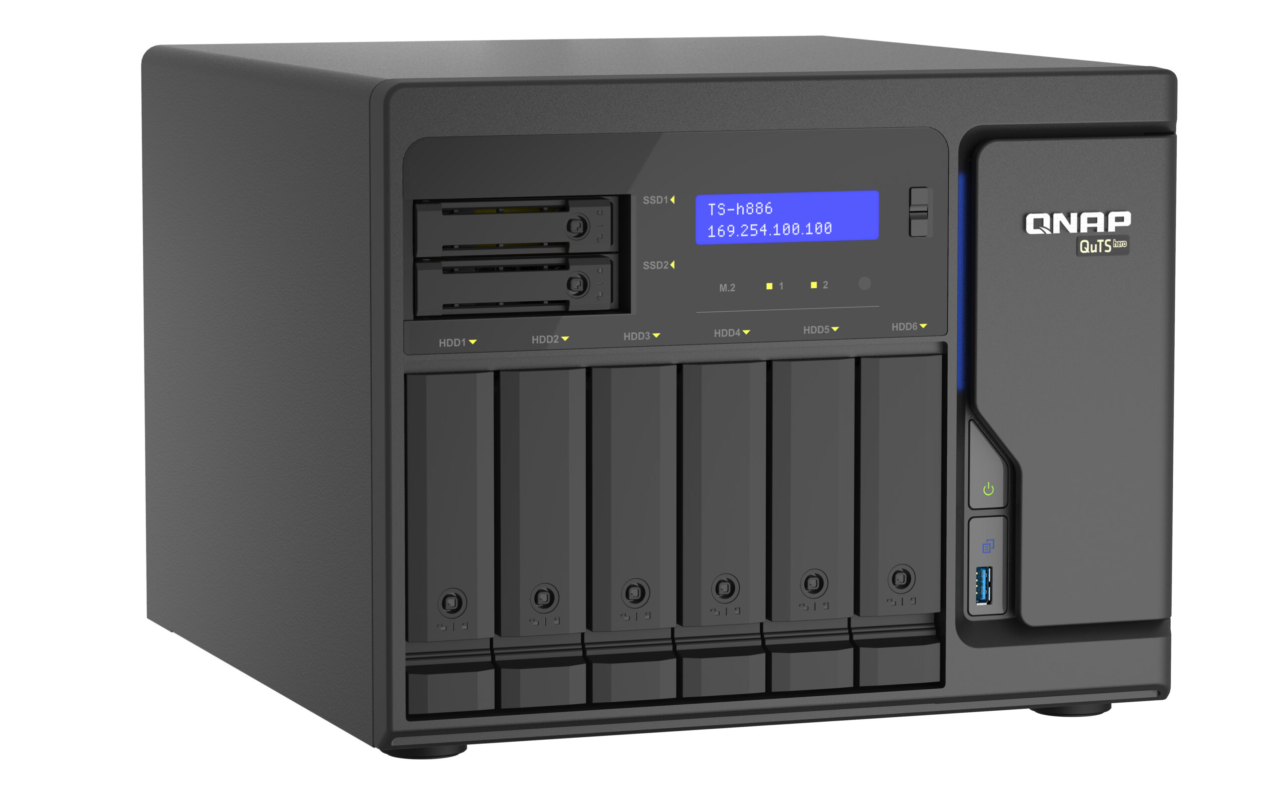 QNAP TS-h886-D1622-16G - Serwer NAS Tower z Intel Xeon D - obrazek 3