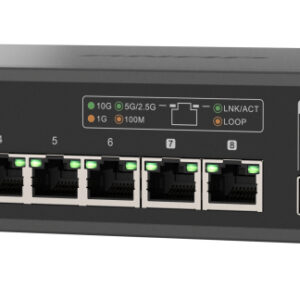 QNAP QSW-L3208-2C6T przełącznik sieciowy Zarządzany L2 10G Ethernet (100/1000/10000) Desktop Czarny