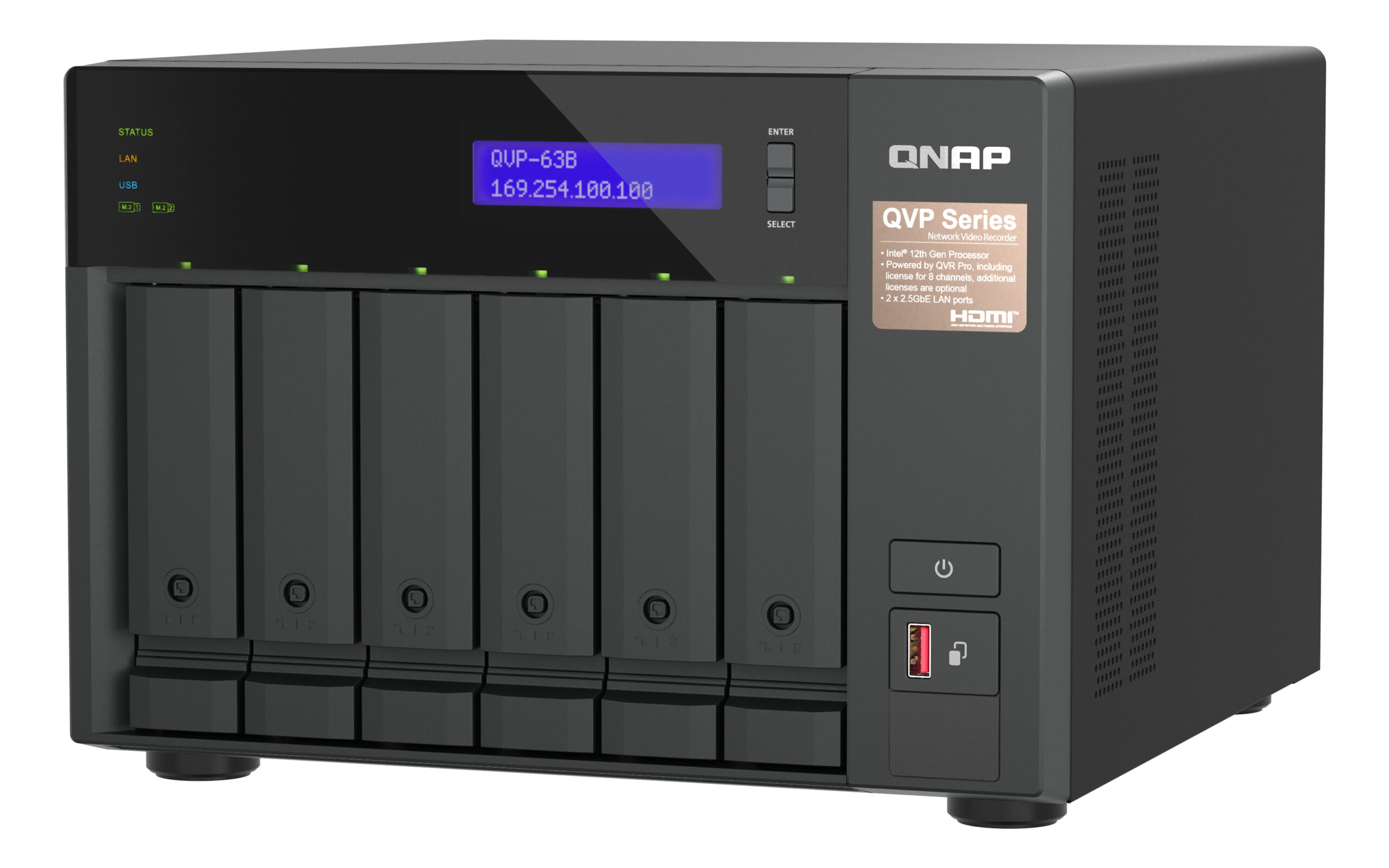 QNAP QVP-63B Serwer Nadzoru Sieciowego Tower - obrazek 4