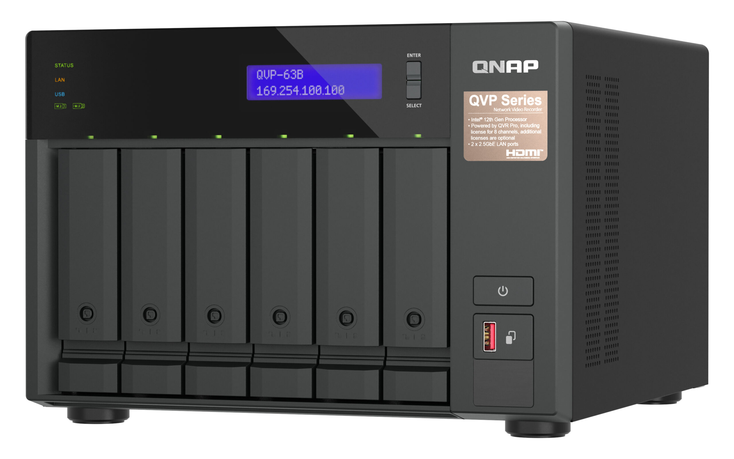 QNAP QVP-63B Serwer Nadzoru Sieciowego Tower - obrazek 3