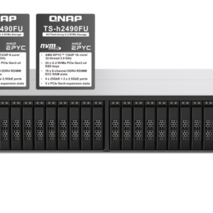 QNAP TS-h2490FU-7302P-256G - Serwer NAS All-Flash NVMe