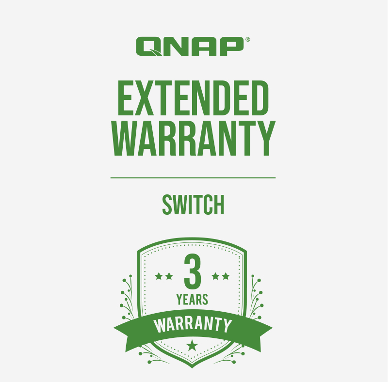 QNAP LW-SWITCH-GREEN-3Y-EI - Rozszerzona Gwarancja na 3 Lata