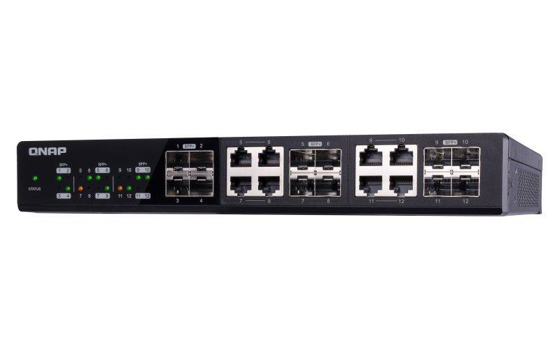 QNAP QSW-1208-8C - Niezarządzalny przełącznik sieciowy 10GbE/25GbE - obrazek 5