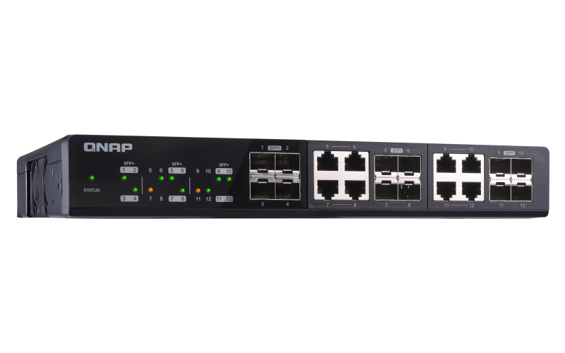 QNAP QSW-1208-8C - Niezarządzalny przełącznik sieciowy 10GbE/25GbE - obrazek 3