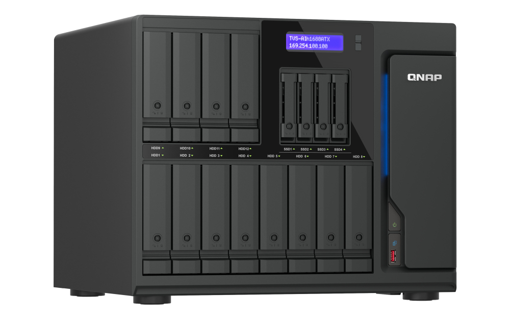 QNAP TVS-AIH1688ATX-U9-48G - Serwer NAS Tower z akceleracją AI - obrazek 3