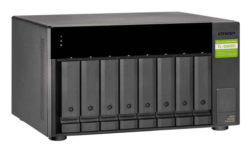 QNAP TL-D800C - 8-zatokowa obudowa JBOD z interfejsem USB 3.2 Gen 2 - obrazek 5
