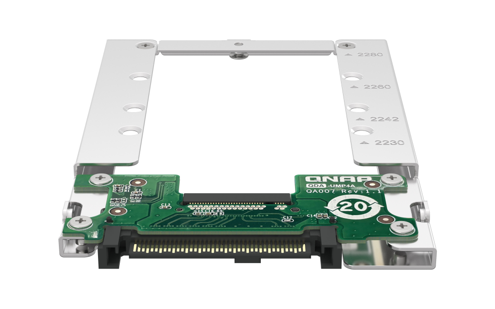 Adapter QNAP QDA-UMP4A: M.2 NVMe SSD do wnęki U.2 2.5 cala - obrazek 4