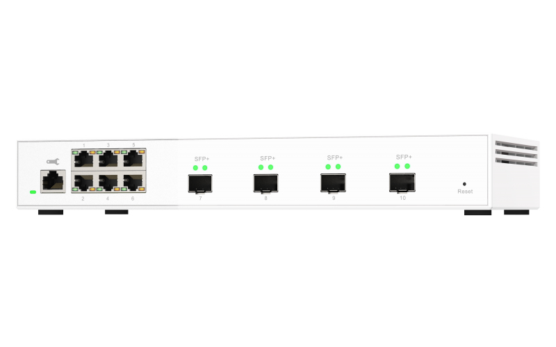QNAP QSW-M2106-4S - Zarządzalny przełącznik sieciowy L2 2.5GbE/10GbE - obrazek 3