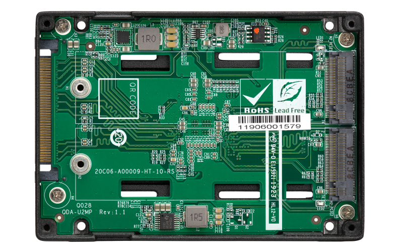 QNAP QDA-U2MP Adapter 2x M.2 NVMe PCIe 3.0 x4 do U.2 - obrazek 4