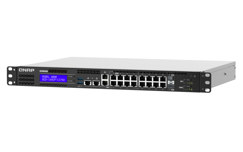 QNAP QGD-1602P - Zarządzalny Przełącznik Sieciowy L2 PoE - obrazek 4