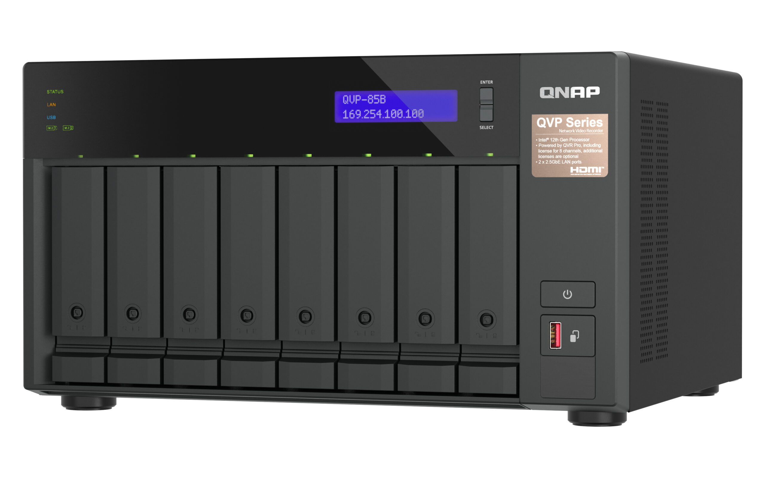 QNAP QVP-85B Serwer Nadzoru Sieciowego Tower - obrazek 3