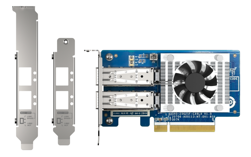 QNAP QXG-25G2SF-CX6 - Dwuportowa karta sieciowa 25GbE
