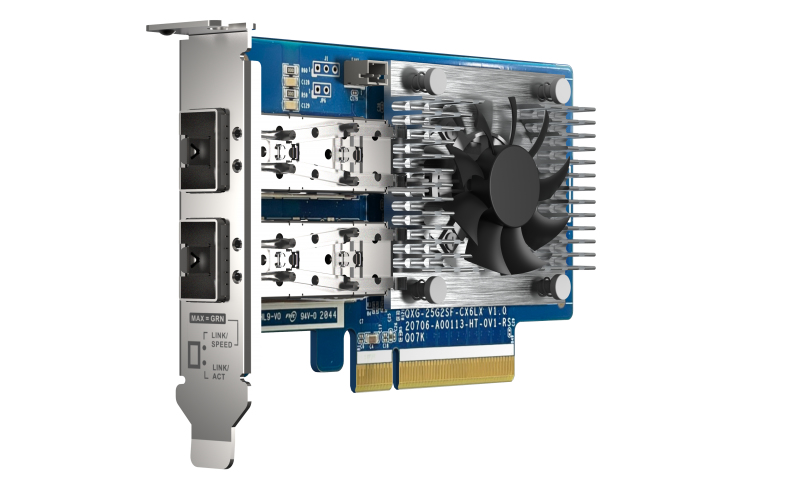 QNAP QXG-25G2SF-CX6 - Dwuportowa karta sieciowa 25GbE - obrazek 3