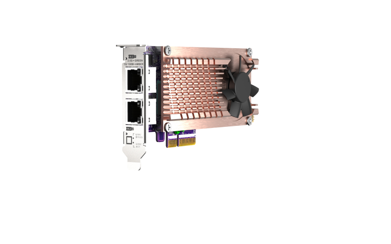 QNAP QM2-2P2G2T - Karta Rozszerzeń PCIe z 2.5GbE i M.2 NVMe - obrazek 3