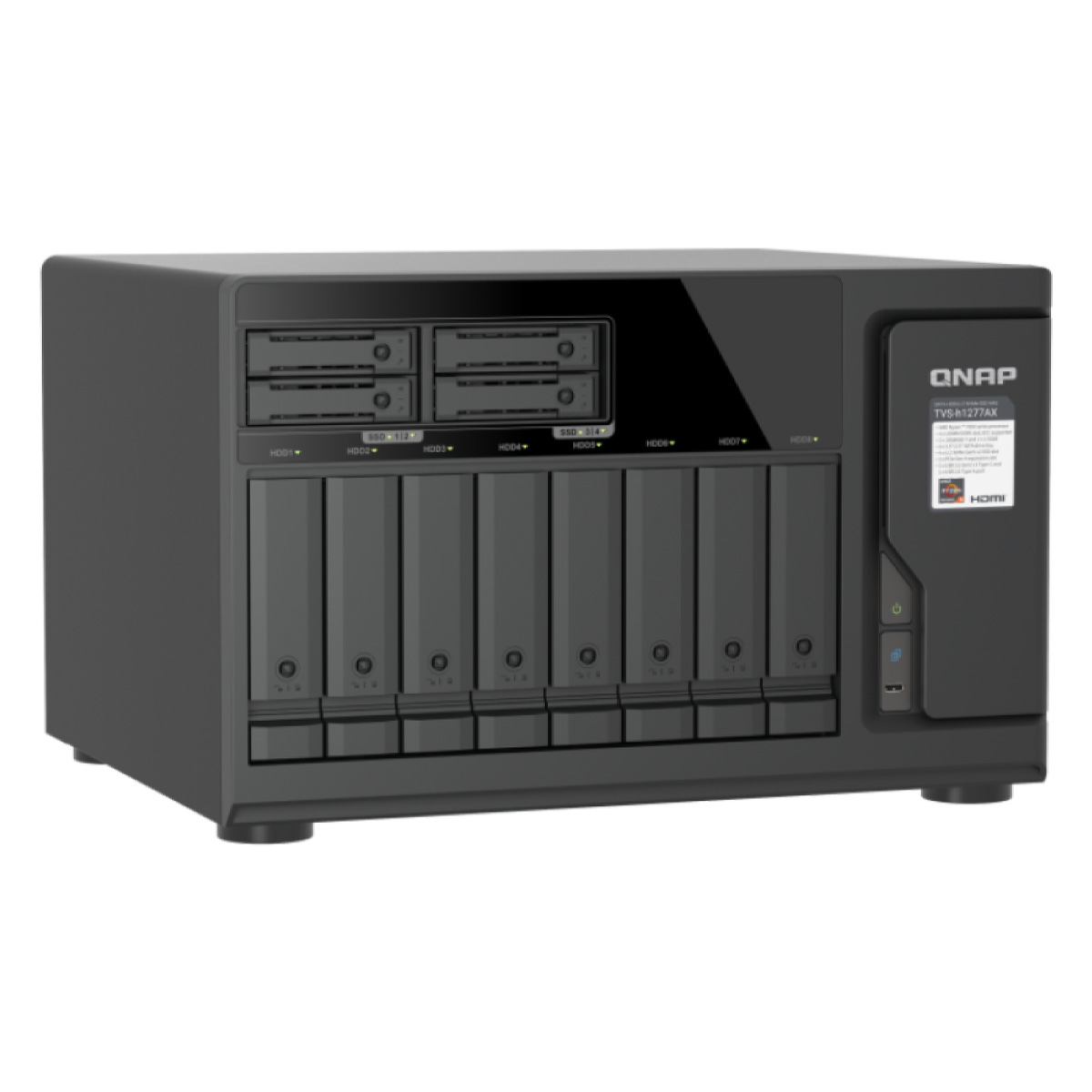 QNAP TVS-H1277AX-R5-16G - 12-zatokowy serwer NAS QuTS hero - obrazek 4