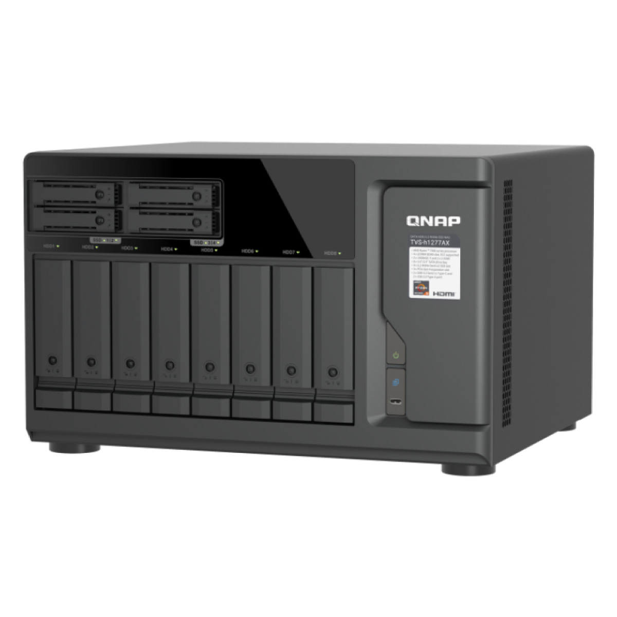 QNAP TVS-H1277AX-R5-16G - 12-zatokowy serwer NAS QuTS hero - obrazek 5