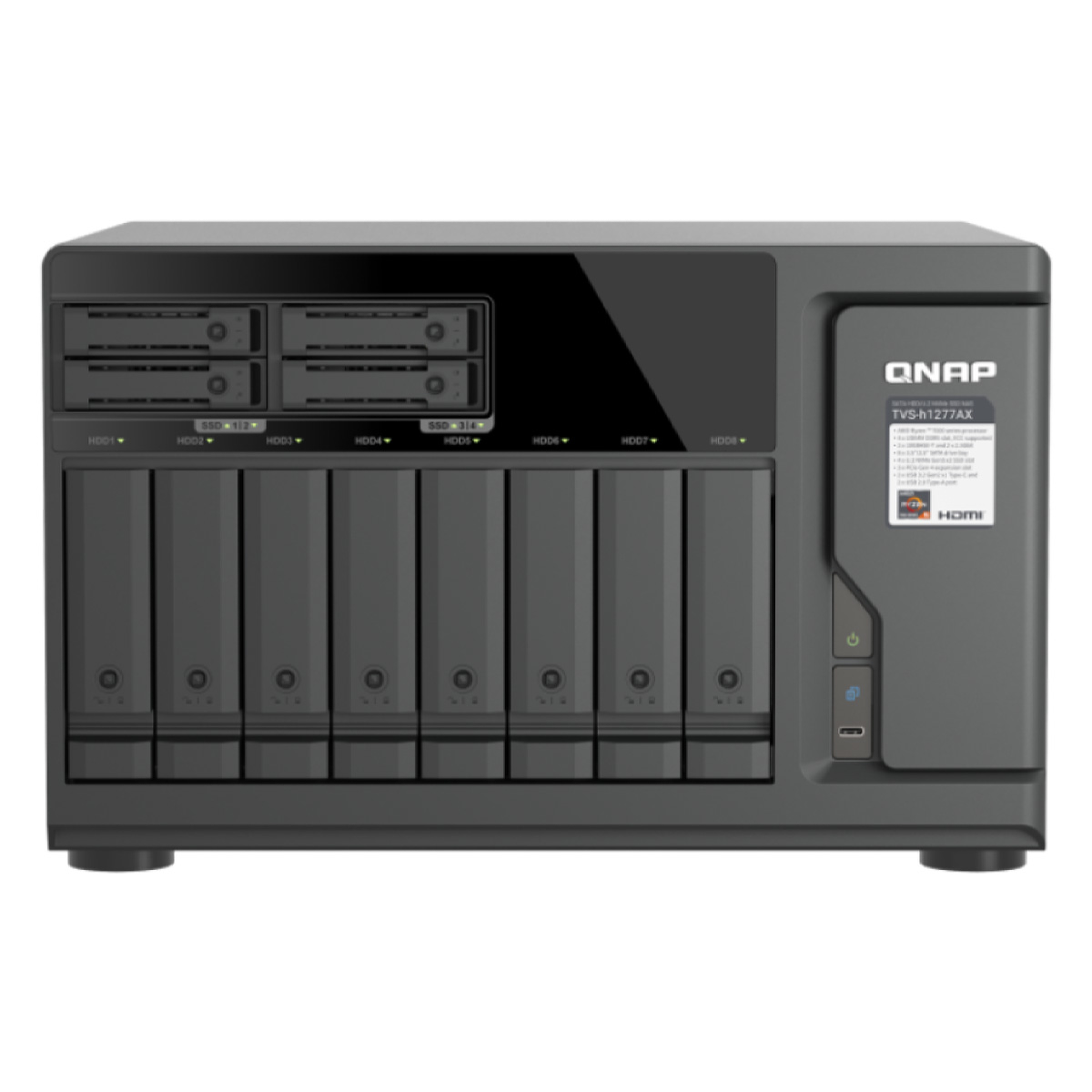 QNAP TVS-H1277AX-R5-16G - 12-zatokowy serwer NAS QuTS hero
