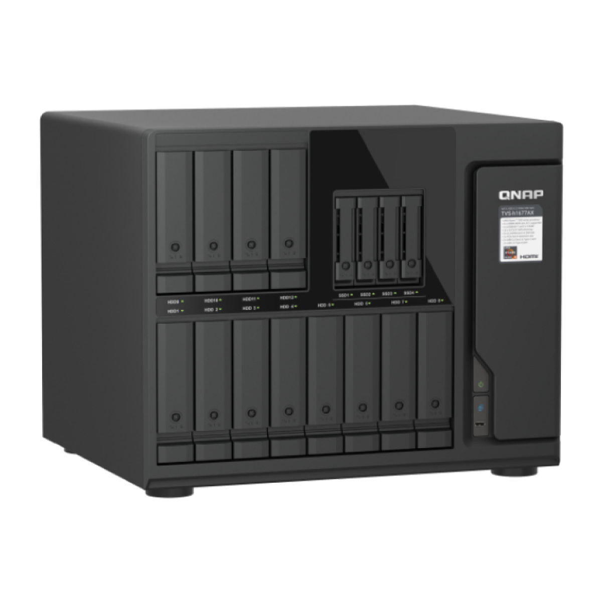 QNAP TVS-H1677AX-R5-16G - 16-bay QuTS hero NAS z procesorem AMD Ryzen 5 - obrazek 5