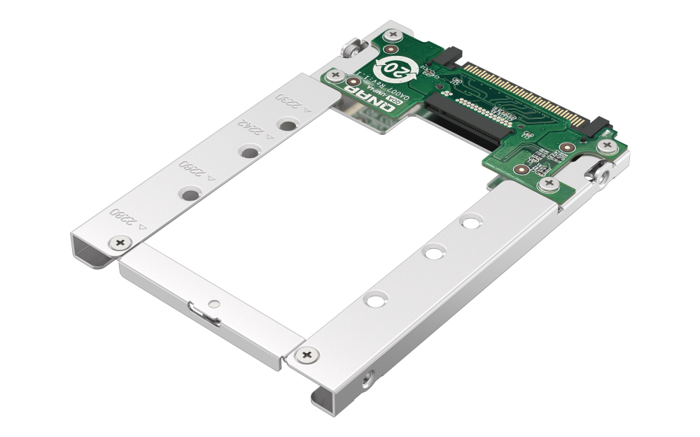 Adapter QNAP QDA-UMP4A: M.2 NVMe SSD do wnęki U.2 2.5 cala