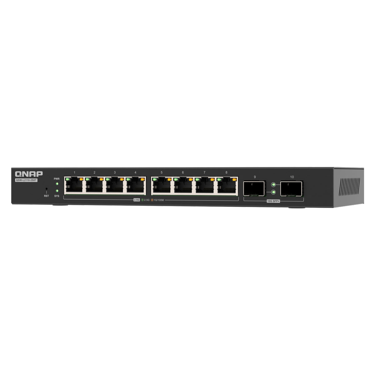 QNAP QSW-L2110-2S8T - Lite Managed Switch z portami 2.5GbE i 10GbE - obrazek 3