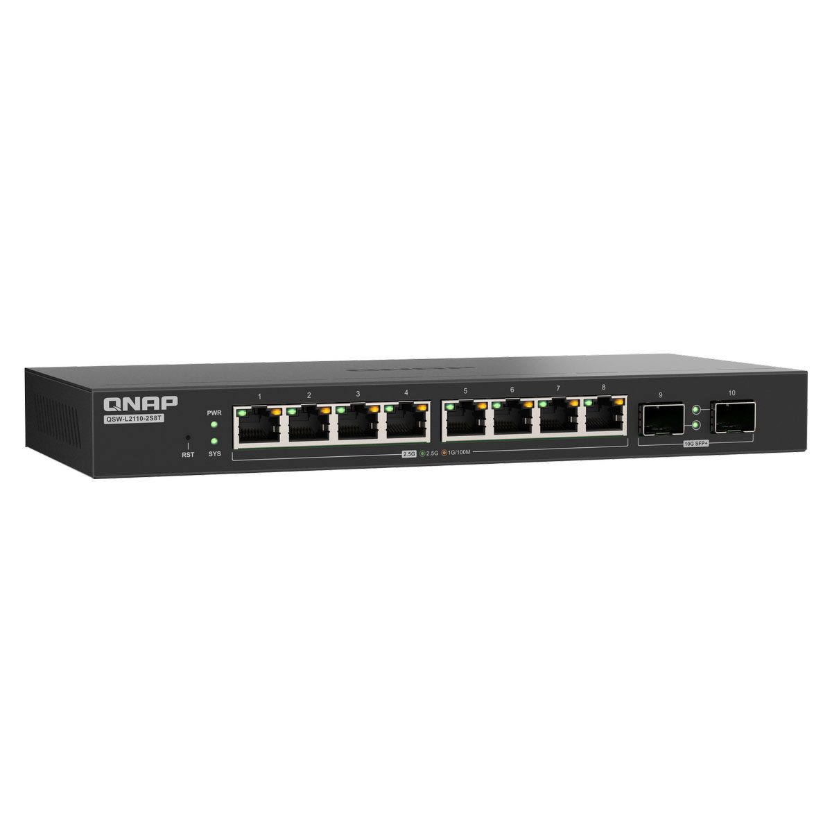 QNAP QSW-L2110-2S8T - Lite Managed Switch z portami 2.5GbE i 10GbE - obrazek 4