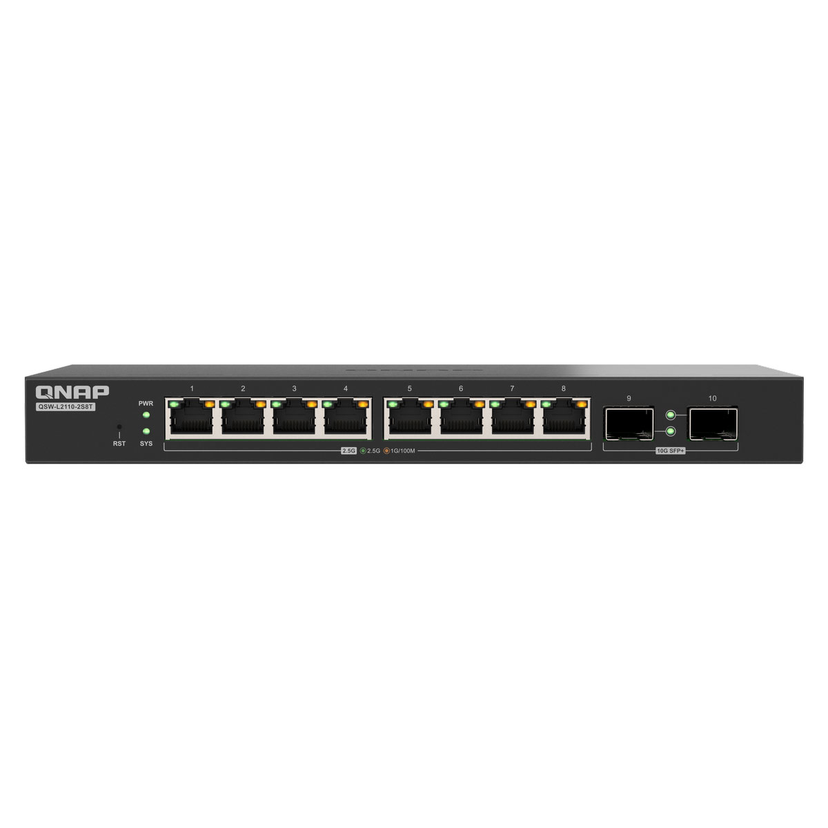 QNAP QSW-L2110-2S8T - Lite Managed Switch z portami 2.5GbE i 10GbE