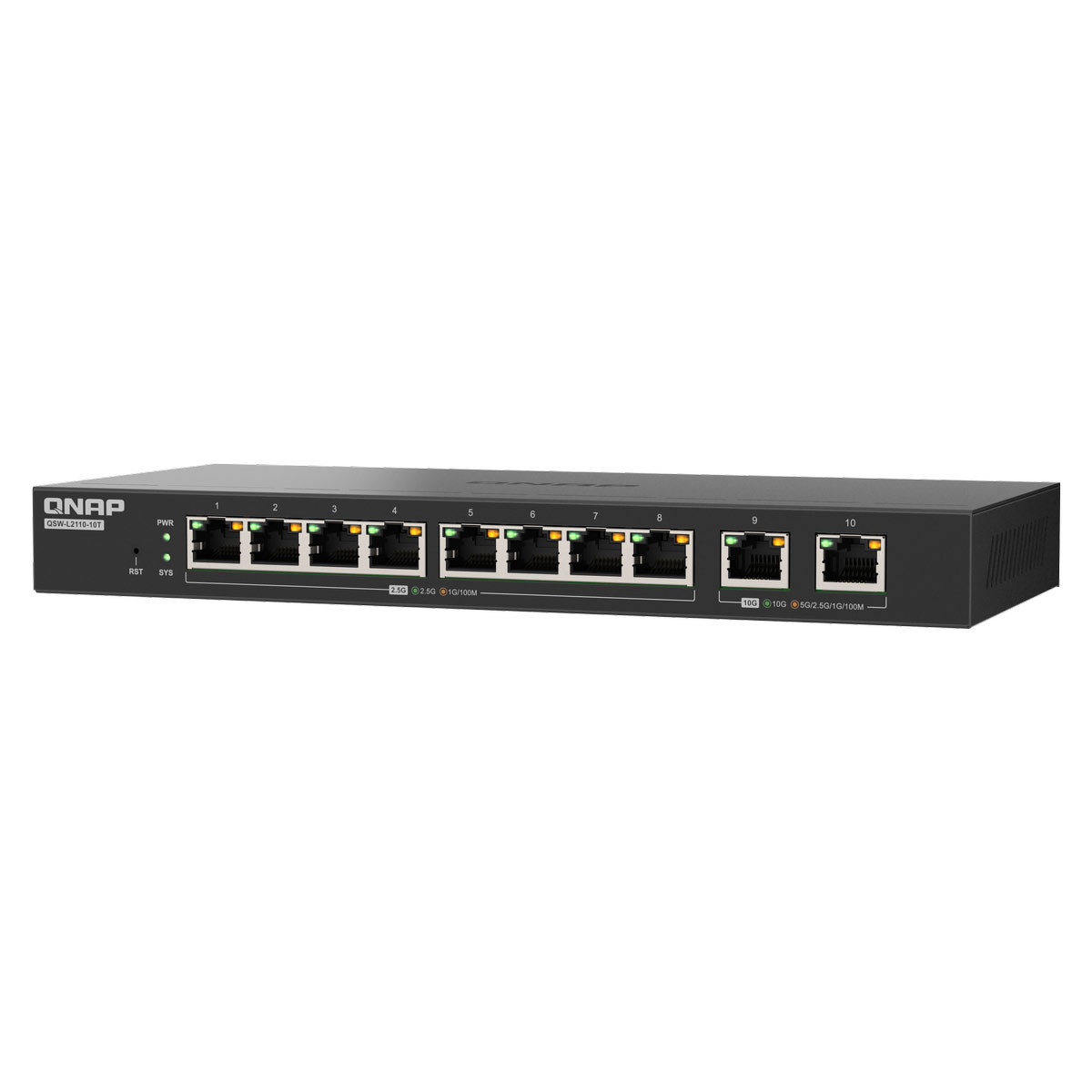 QNAP QSW-L2110-10T - Przełącznik Lite Managed 2.5GbE/10GbE - obrazek 5
