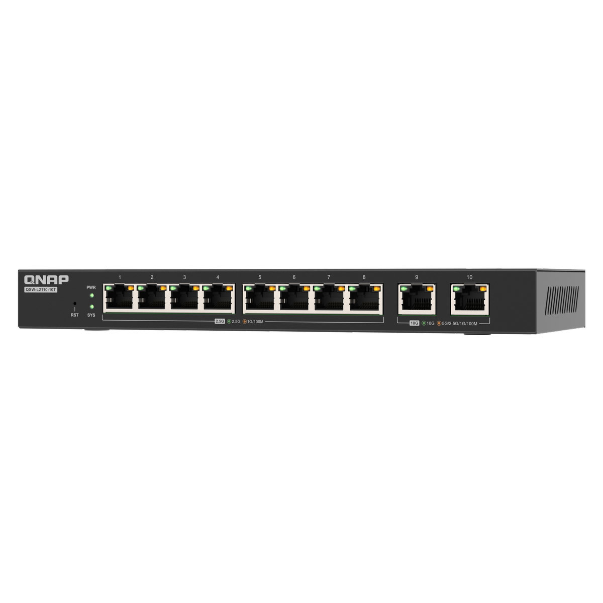 QNAP QSW-L2110-10T - Przełącznik Lite Managed 2.5GbE/10GbE