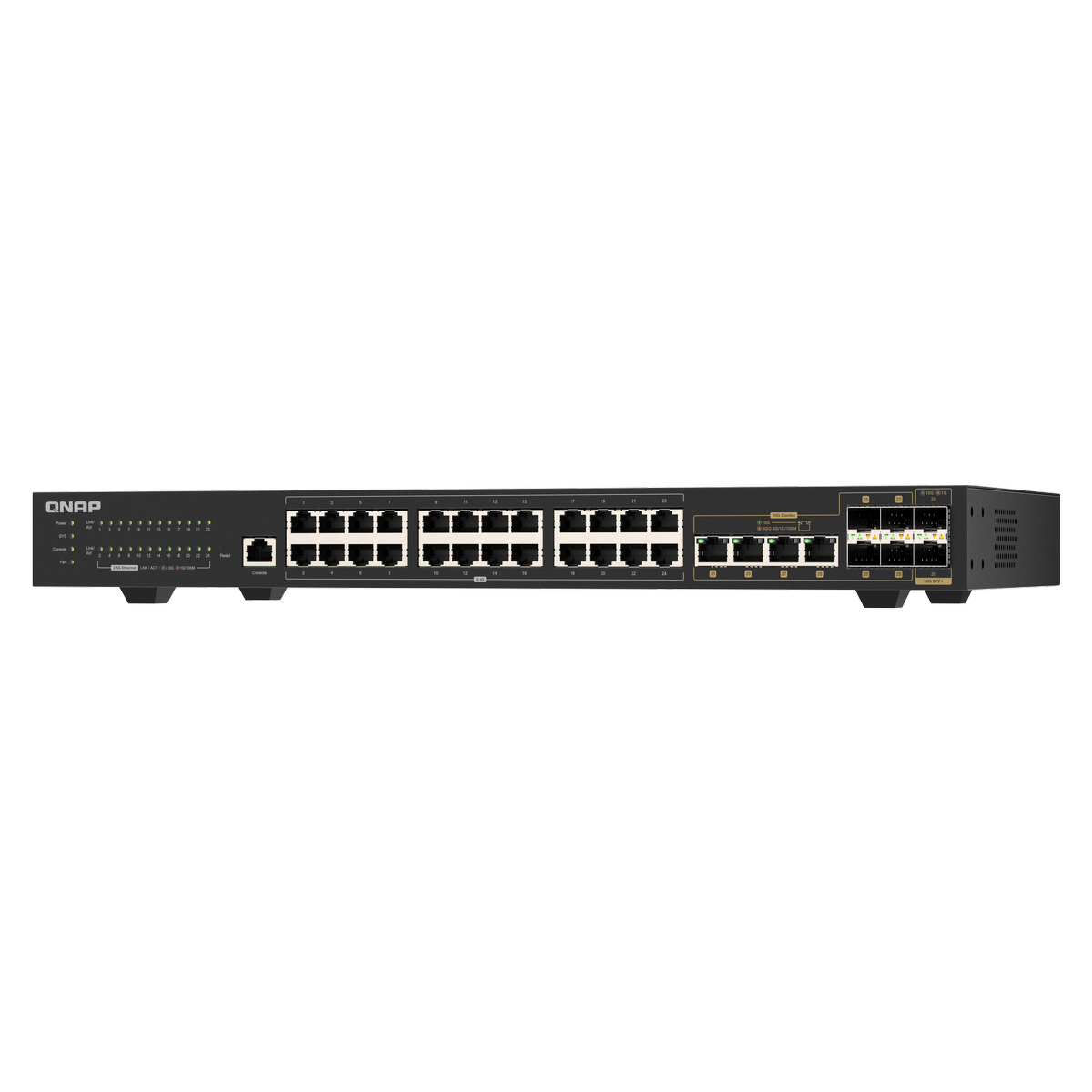 QNAP QSW-M2130-4C2S24T - Zarządzany Przełącznik Sieciowy 2.5GbE/10GbE - obrazek 3