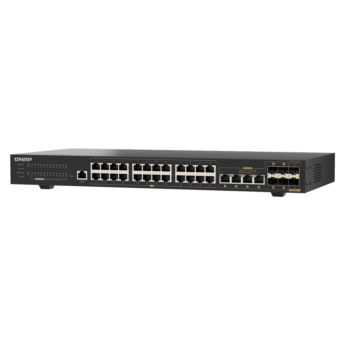 QNAP QSW-M2130-4C2S24T - Zarządzany Przełącznik Sieciowy 2.5GbE/10GbE - obrazek 5